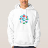 Turan Turkic States Kreis Design Hoodie (Voorkant)