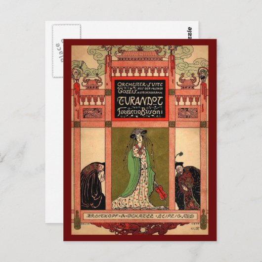 Turandot, een Puccini Opera Briefkaart (Voorkant / Achterkant)
