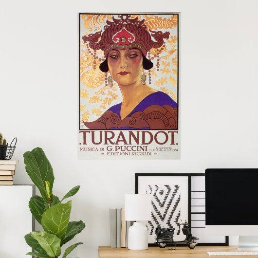 Turandot Opera Poster (Thuiskantoor)