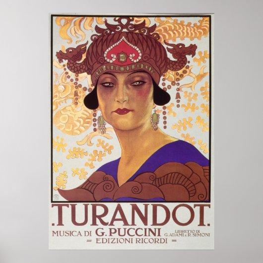 Turandot Opera Poster (Voorkant)