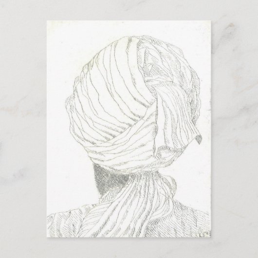 Turban Briefkaart (Voorkant)