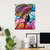 Turban Girl Poster (Thuiskantoor)