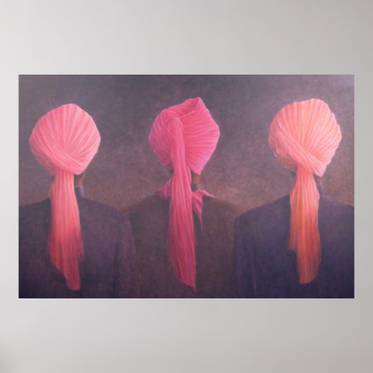 Turban Triptych Poster (Voorkant)