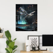 Turbine Libelle Drift Poster (Thuiskantoor)