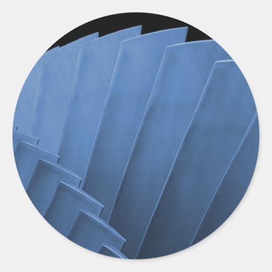 Turbine Ronde Sticker (Voorkant)
