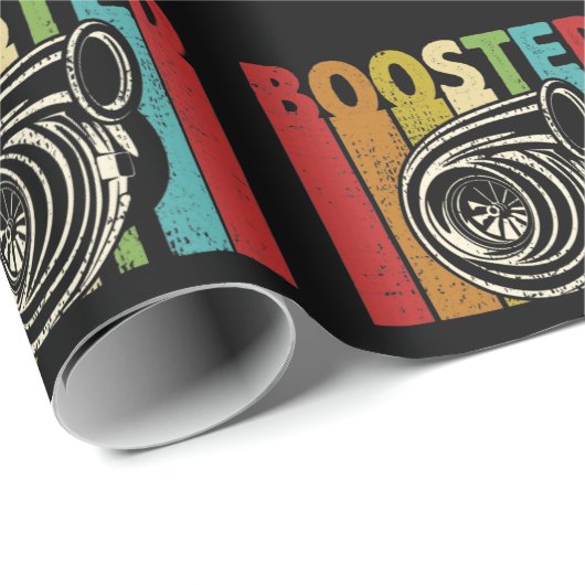 Turbo Car Boost Boosted Turbocharger Auto X Retro Cadeaupapier (Rol Hoek)