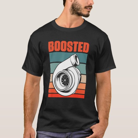 Turbo Car Boosted Car Lover Car Racing T-shirt (Voorkant)