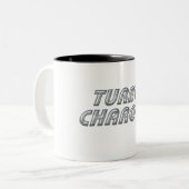 Turbo Charged Tweekleurige Koffiemok (Voorkant links)