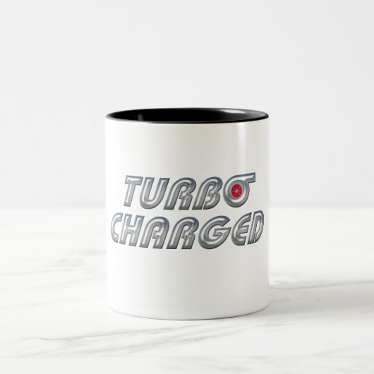 Turbo Charged Tweekleurige Koffiemok (Center)