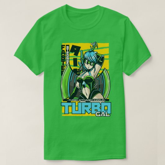 TURBO GAL WARRIOR T-SHIRT (Design voorkant)
