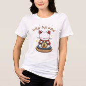 Turbo-Granny Dandadan Cat - Schattigee Anime Manga Tri-Blend Shirt (Voorkant)