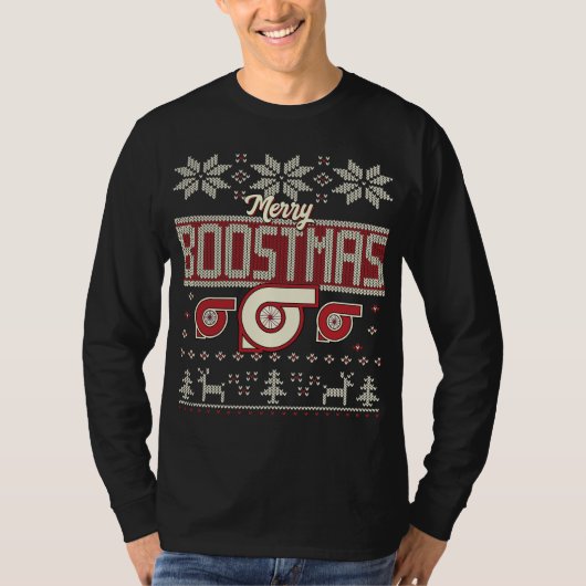 Turbo Lelijke Kersttrui T-shirt (Voorkant)