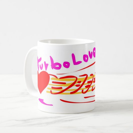 Turbo love koffiemok (Voorkant links)