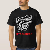 TURBO Motor PETROLHEAD T-Shirt (Voorkant)
