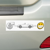 Turbo + MX-5 = Fun bumper sticker (Op auto)