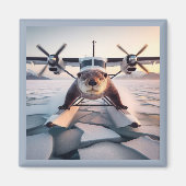 Turbo Prop Twin Engine Float Plane Struik Nederlan Magneet (Voorkant)