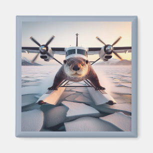 Turbo Prop Twin Engine Float Plane Struik Nederlan Magneet