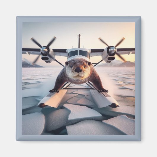 Turbo Prop Twin Engine Float Plane Struik Nederlan Magneet (Voorkant)