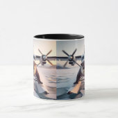 Turbo Prop Twin Engine Float Plane Struik Nederlan Mok (Midden)