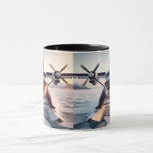 Turbo Prop Twin Engine Float Plane Struik Nederlan Mok (Midden)