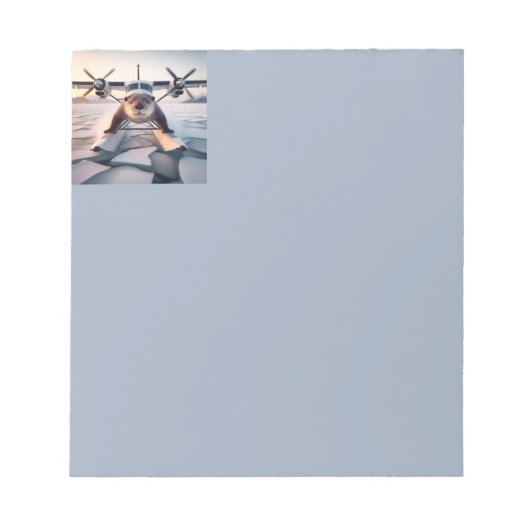 Turbo Prop Twin Engine Float Plane Struik Nederlan Notitieblok (Voorkant)