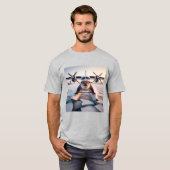 Turbo Prop Twin Engine Float Plane Struik Nederlan T-shirt (Voorkant volledig)