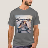 Turbo Prop Twin Engine Float Plane Struik Nederlan T-shirt (Voorkant)