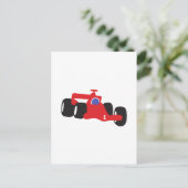 Turbo racewagen briefkaart (Staand voorkant)
