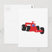 Turbo racewagen briefkaart (Voorkant / Achterkant)