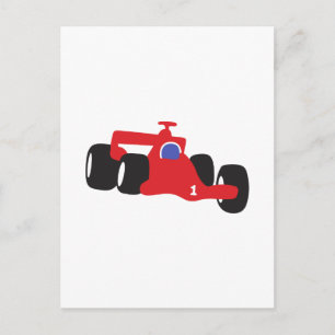 Turbo racewagen briefkaart