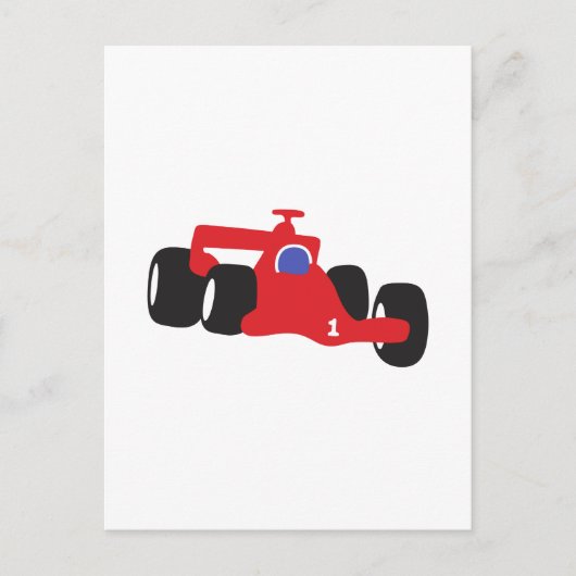 Turbo racewagen briefkaart (Voorkant)
