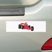 Turbo racewagen bumpersticker (Op auto)