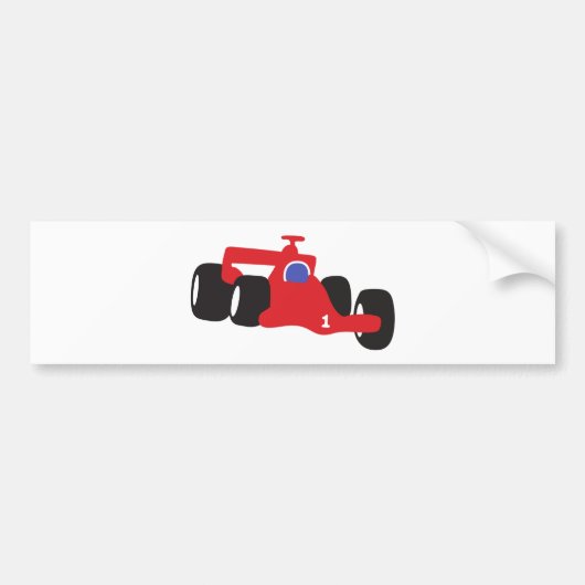 Turbo racewagen bumpersticker (Voorkant)
