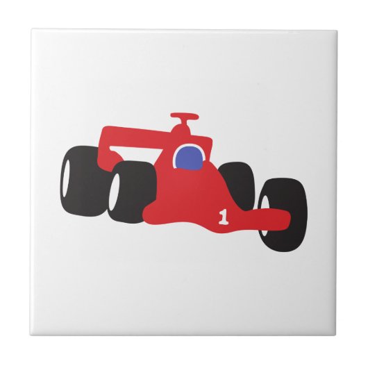 Turbo racewagen tegeltje (Voorkant)
