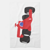 Turbo racewagen theedoek (Verticaal)