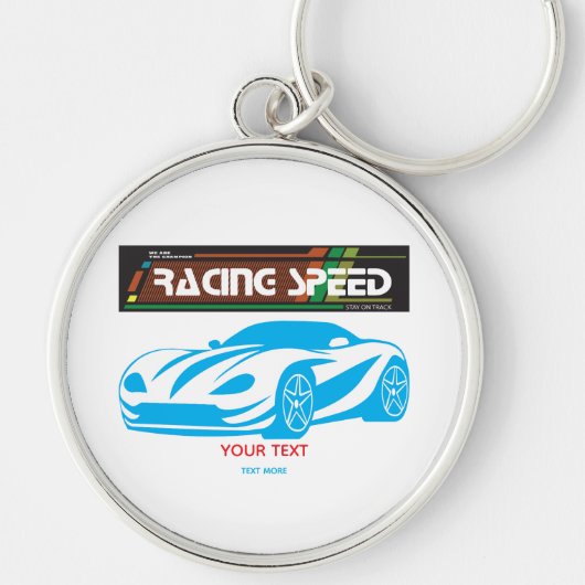 Turbo Racing Speed Car – Performance Auto Art Sleutelhanger (Voorkant)