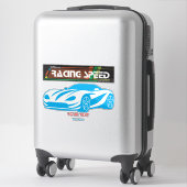 Turbo Racing Speed Car – Performance Auto Art Sticker (Koffer)