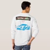 Turbo Racing Speed Car – Performance Auto Art T-shirt (Achterkant volledig)