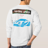 Turbo Racing Speed Car – Performance Auto Art T-shirt (Achterkant)