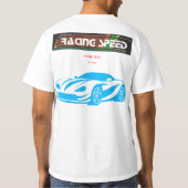 Turbo Racing Speed Car – Performance Auto Art T-shirt (Achterkant)