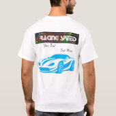Turbo Racing Speed Car – Performance Auto Art T-shirt (Achterkant)