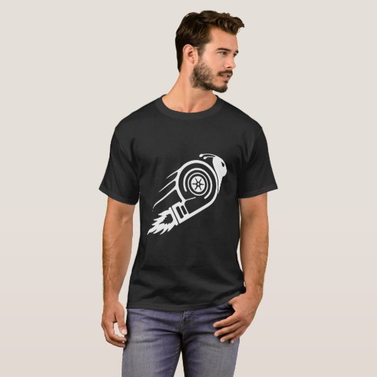 Turbo Snail Boost Racing Team T-shirt (Voorkant volledig)