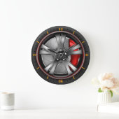 Turbo Spin – Racing Wheel Wall Art Grote Klok (Huis)