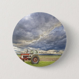 Turbo Tractor Country Avage Skies Ronde Button 5,7 Cm