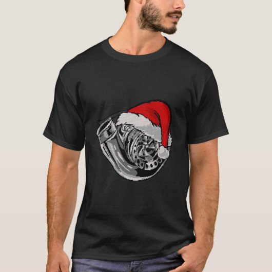 Turbo Ugly Kerstcar Enthusiast Racing Driftin T-shirt (Voorkant)