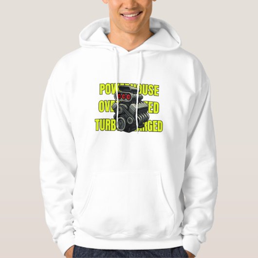 Turbo V8 Powerhouse – Perfect cadeau voor de auto Hoodie (Voorkant)