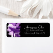 Turbo Vliegtuig paars reactieadreslabel Etiket (Insitu)