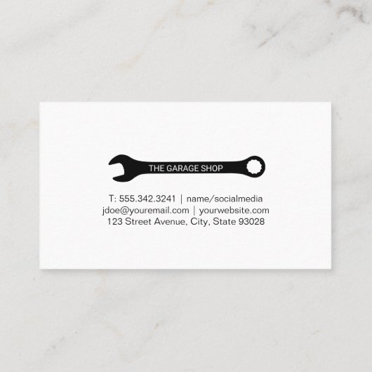 turbobrand | Automatisch winkelen | zuigermoersleu Visitekaartje (Achterkant)