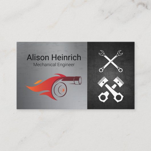 turbobrand | Automatisch winkelen | zuigermoersleu Visitekaartje (Voorkant)