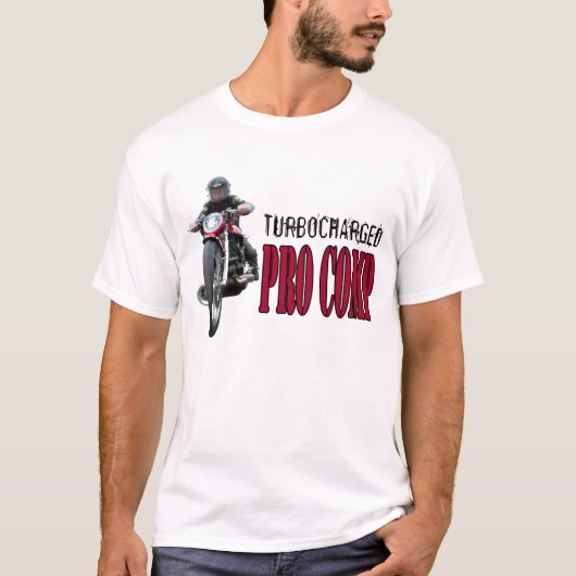 Turbocharge PRO COMP dragbike T-shirt (Voorkant)